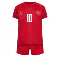Echipament fotbal Danemarca Christian Eriksen #10 Tricou Acasa Mondial 2022 pentru copii maneca scurta (+ Pantaloni scurti)